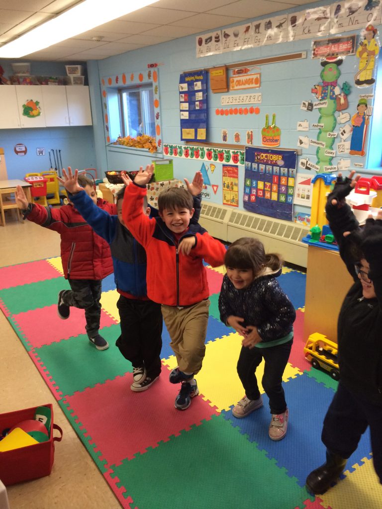 Children jumping for joy